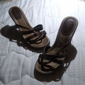 Leather - looking Mudd brand heels